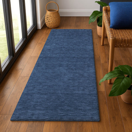 Dalyn Soft Essentials SE6 Navy Rug shown in a room