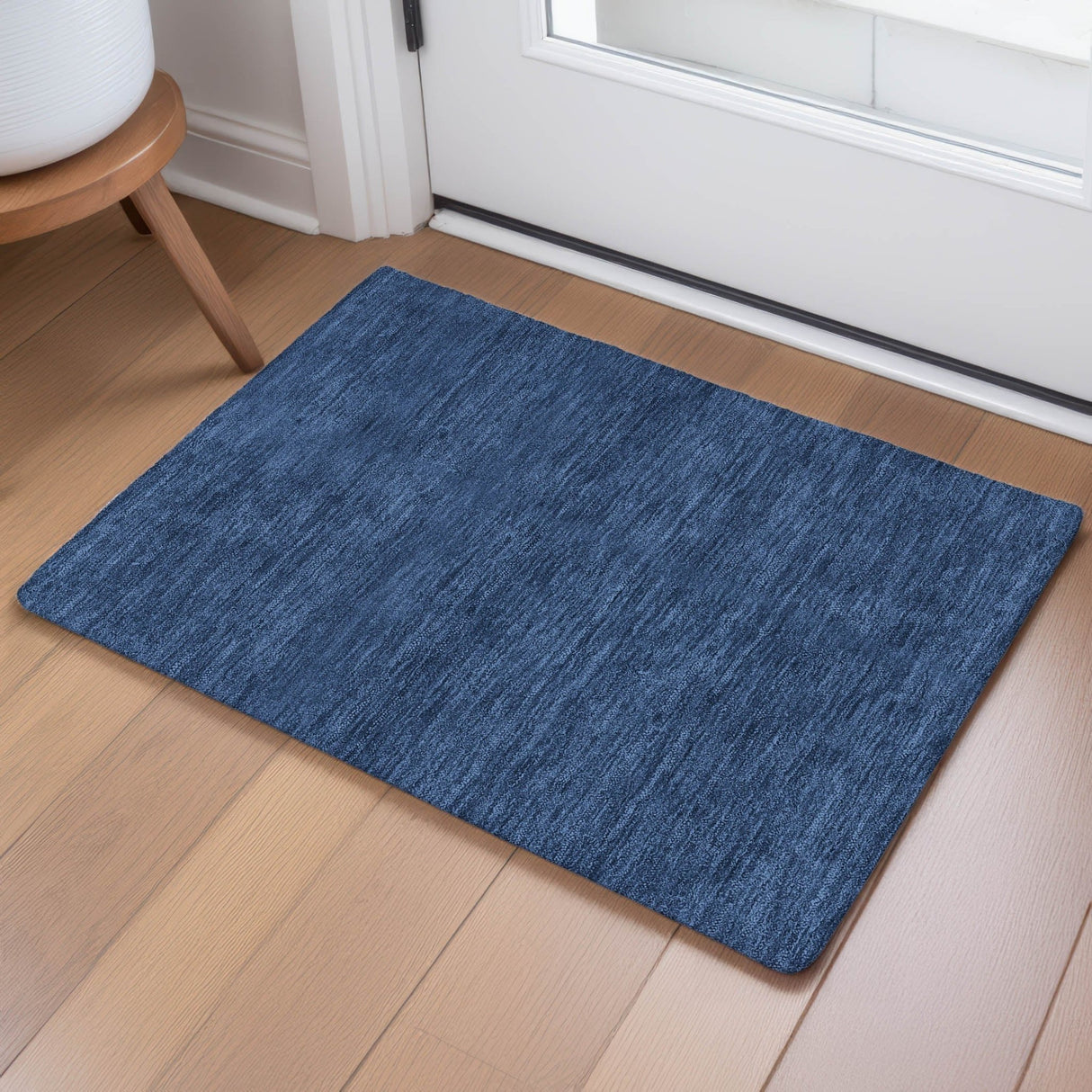 Dalyn Soft Essentials SE6 Navy Rug shown in a room