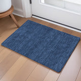 Dalyn Soft Essentials SE6 Navy Rug shown in a room