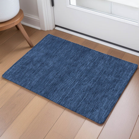 Dalyn Soft Essentials SE6 Navy Rug shown in a room