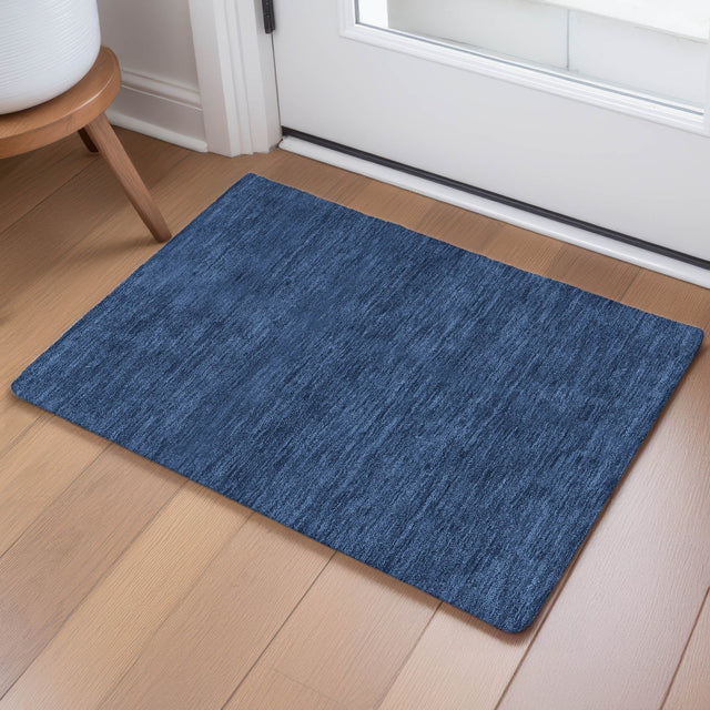 Dalyn Soft Essentials SE6 Navy Rug shown in a room
