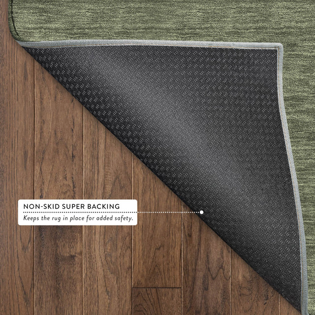 Dalyn Soft Essentials SE6 Olive Rug backing detail