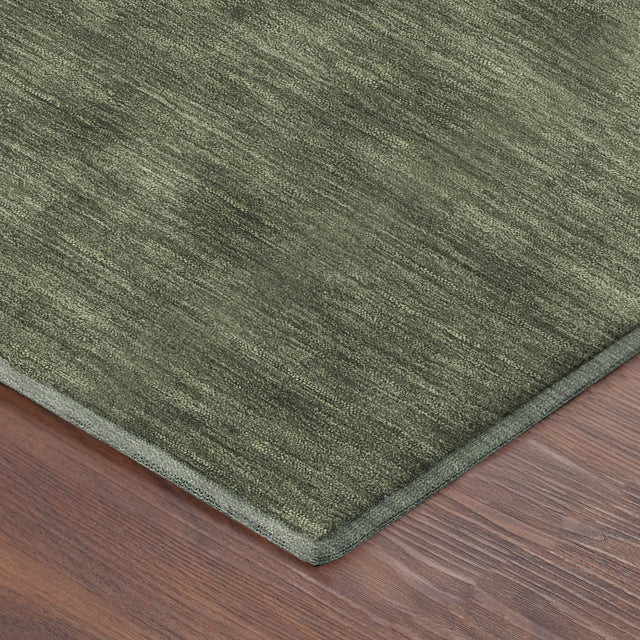 Dalyn Soft Essentials SE6 Olive Rug corner detail