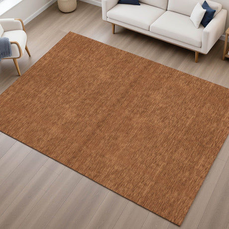 Dalyn Soft Essentials SE6 Paprika Rug shown in a room