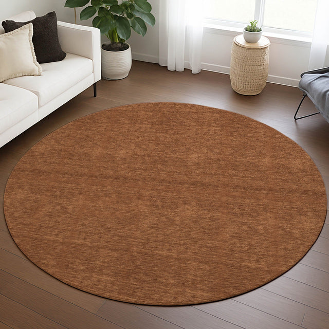 Dalyn Soft Essentials SE6 Paprika Rug shown in a room