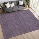 Dalyn Soft Essentials SE6 Plum Rug shown in a room