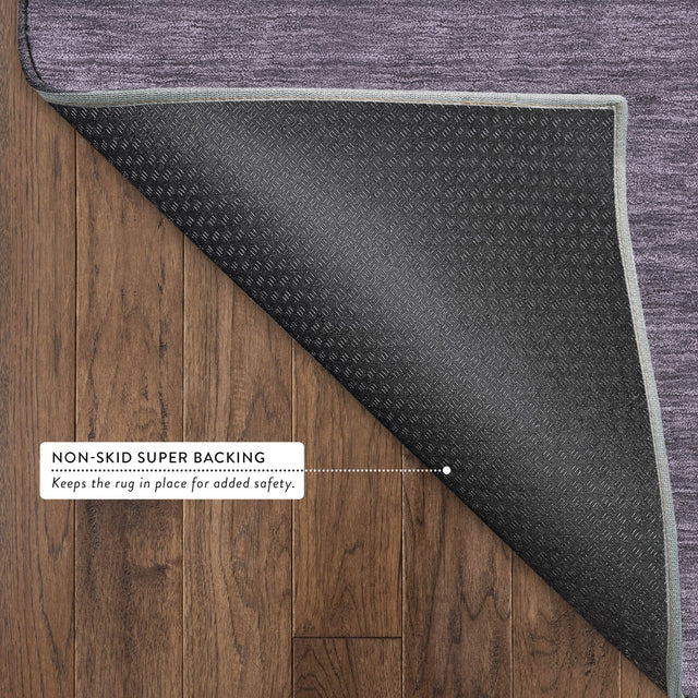 Dalyn Soft Essentials SE6 Plum Rug backing detail