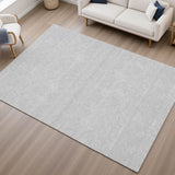 Dalyn Soft Essentials SE6 Silver Rug shown in a room