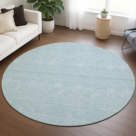 Dalyn Soft Essentials SE6 Sky Rug shown in a room