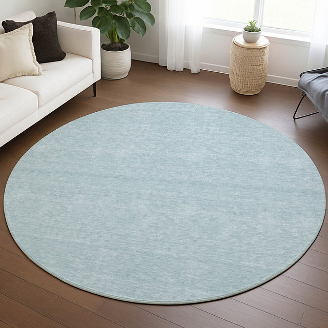 Dalyn Soft Essentials SE6 Sky Rug shown in a room