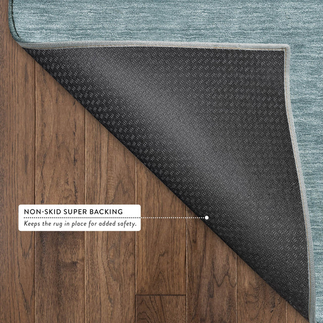 Dalyn Soft Essentials SE6 Teal Rug backing detail