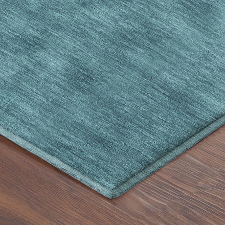Dalyn Soft Essentials SE6 Turquoise Rug corner detail
