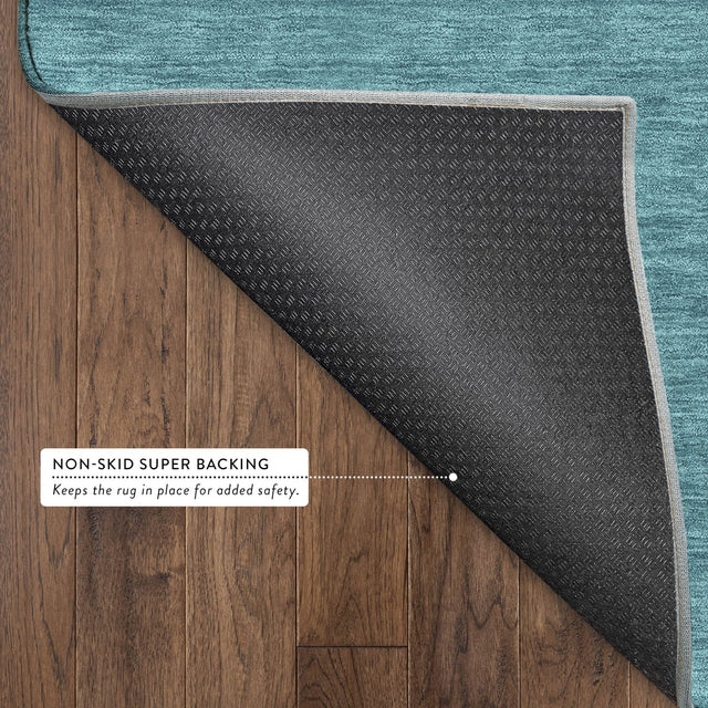 Dalyn Soft Essentials SE6 Turquoise Rug backing detail