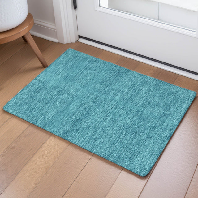 Dalyn Soft Essentials SE6 Turquoise Rug shown in a room