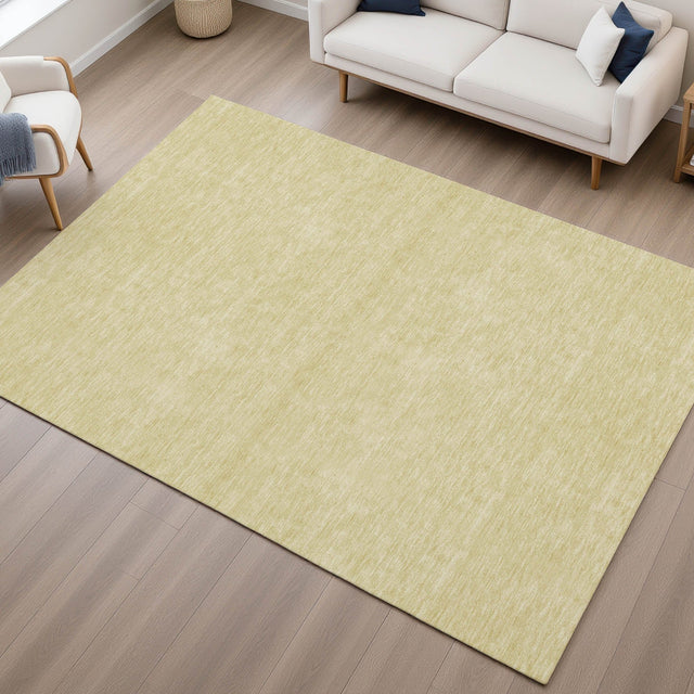 Dalyn Soft Essentials SE6 Wheat Rug shown in a room