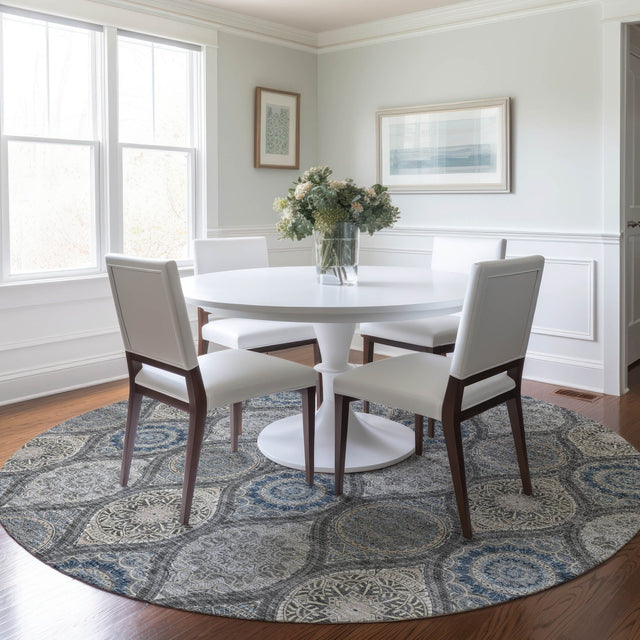 Dalyn Solace SL1 Gray Rug shown in a room