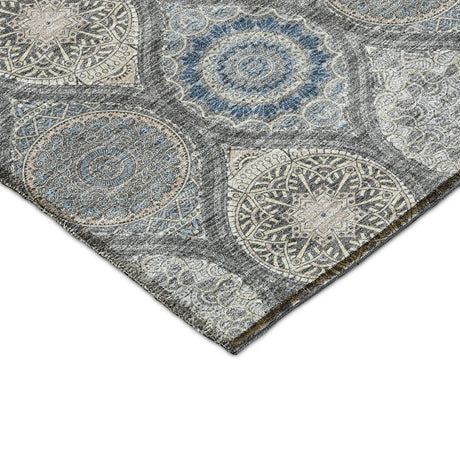Dalyn Solace SL1 Gray Rug corner detail