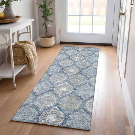 Dalyn Solace SL1 Navy Rug shown in a room