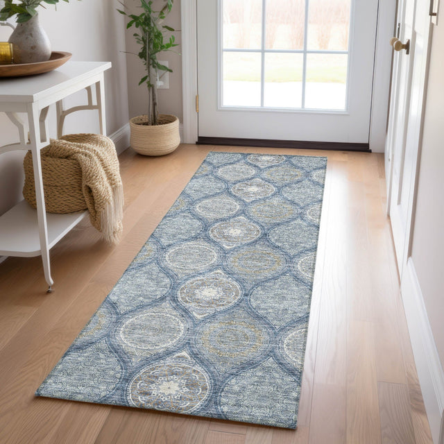 Dalyn Solace SL1 Navy Rug shown in a room