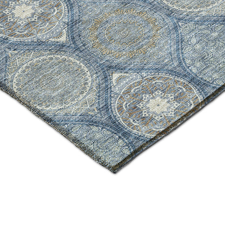 Dalyn Solace SL1 Navy Rug corner detail