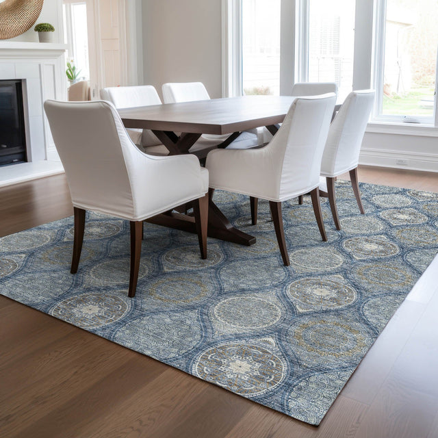 Dalyn Solace SL1 Navy Rug shown in a room