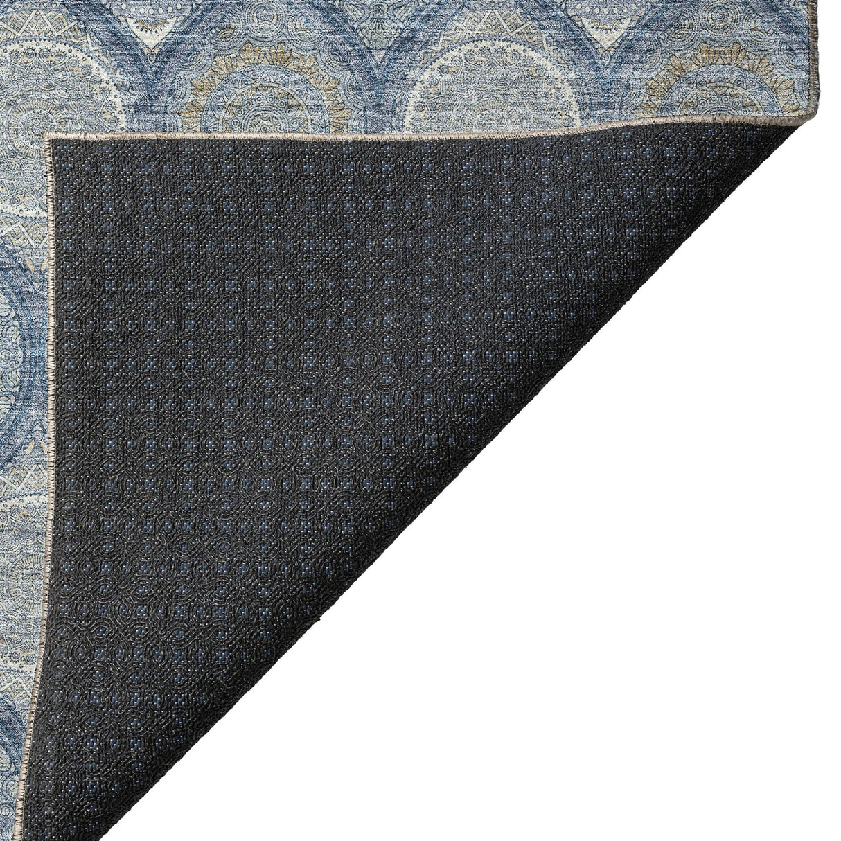 Dalyn Solace SL1 Navy Rug backing detail