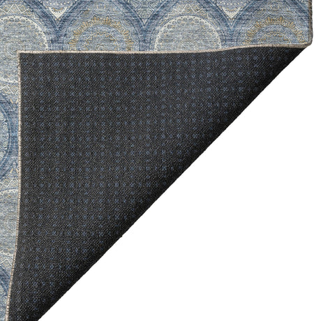 Dalyn Solace SL1 Navy Rug backing detail