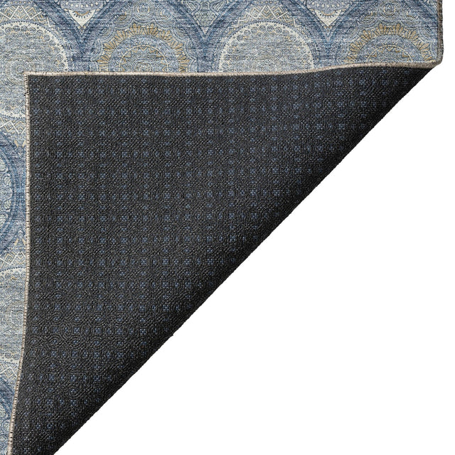 Dalyn Solace SL1 Navy Rug backing detail
