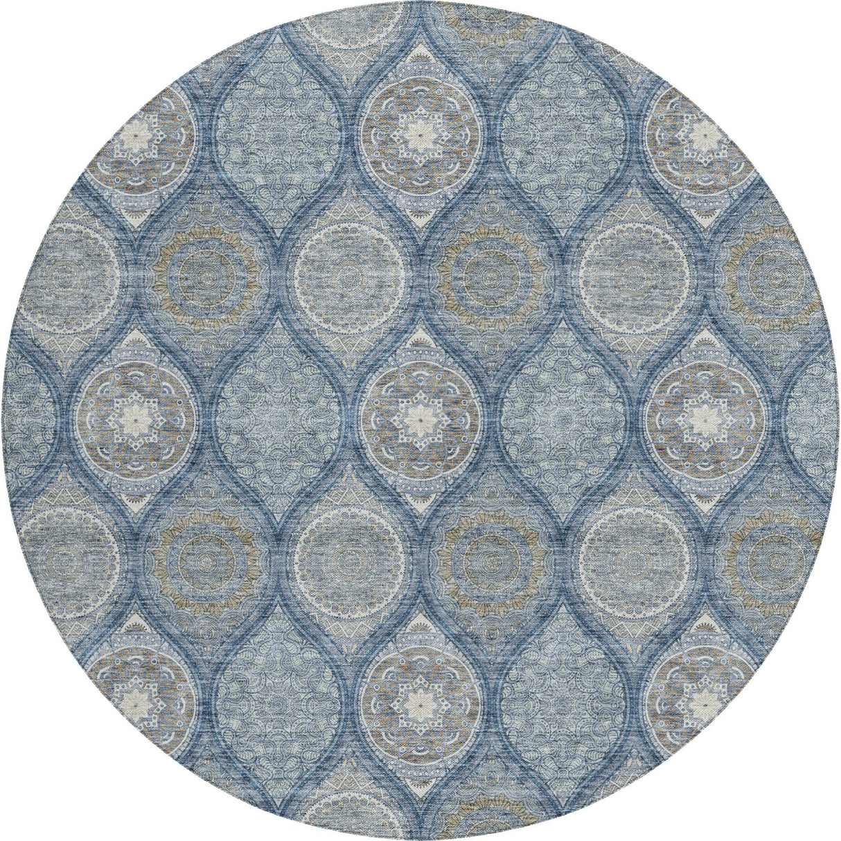 Dalyn Solace SL1 Navy Rug round rug