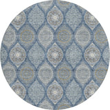 Dalyn Solace SL1 Navy Rug round rug