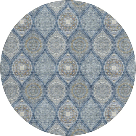 Dalyn Solace SL1 Navy Rug round rug