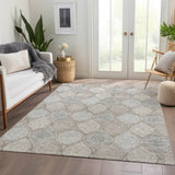 Dalyn Solace SL1 Taupe Rug shown in a room