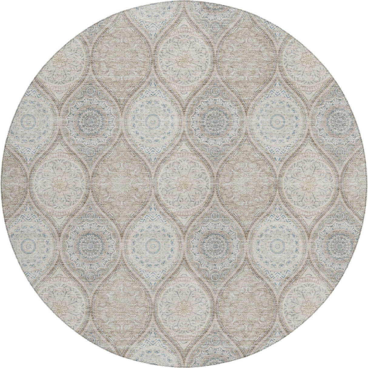 Dalyn Solace SL1 Taupe Rug round rug