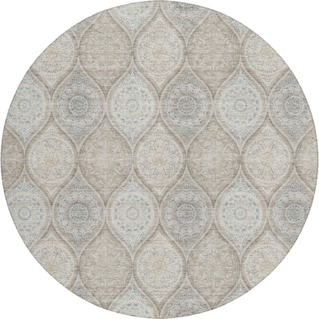 Dalyn Solace SL1 Taupe Rug round rug
