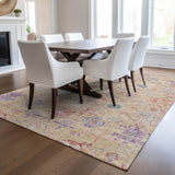 Dalyn Solace SL10 Peach Rug shown in a room