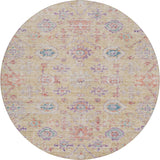 Dalyn Solace SL10 Peach Rug round rug