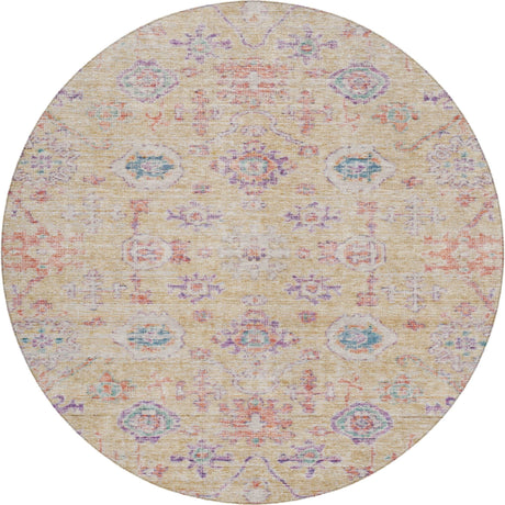 Dalyn Solace SL10 Peach Rug round rug