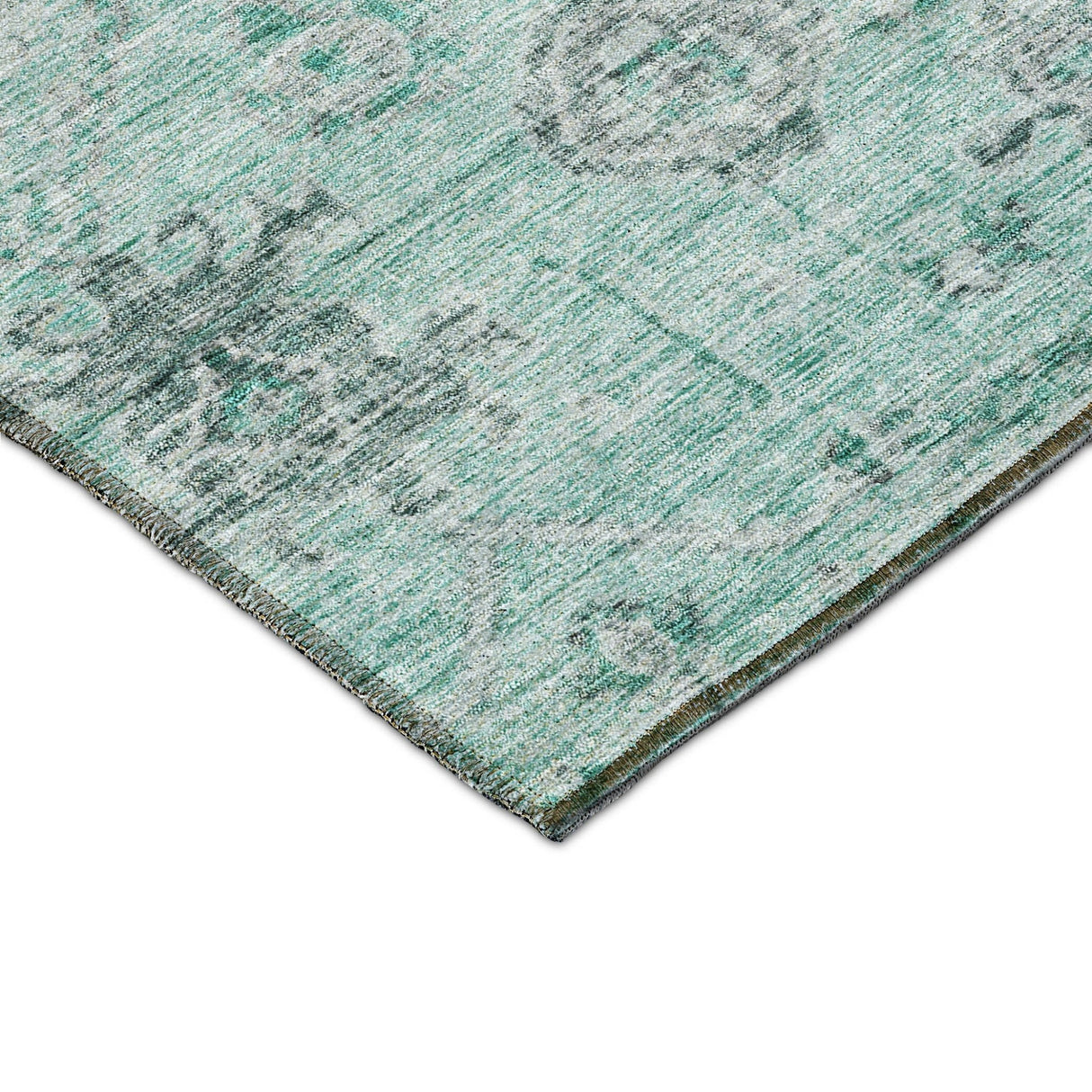 Dalyn Solace SL10 Teal Rug corner detail
