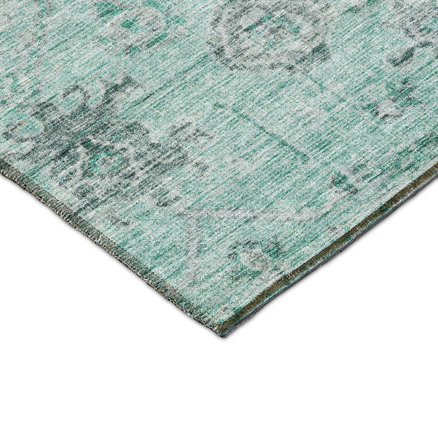 Dalyn Solace SL10 Teal Rug corner detail