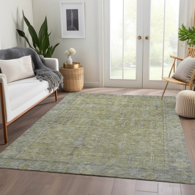 Dalyn Solace SL11 Aloe Rug shown in a room