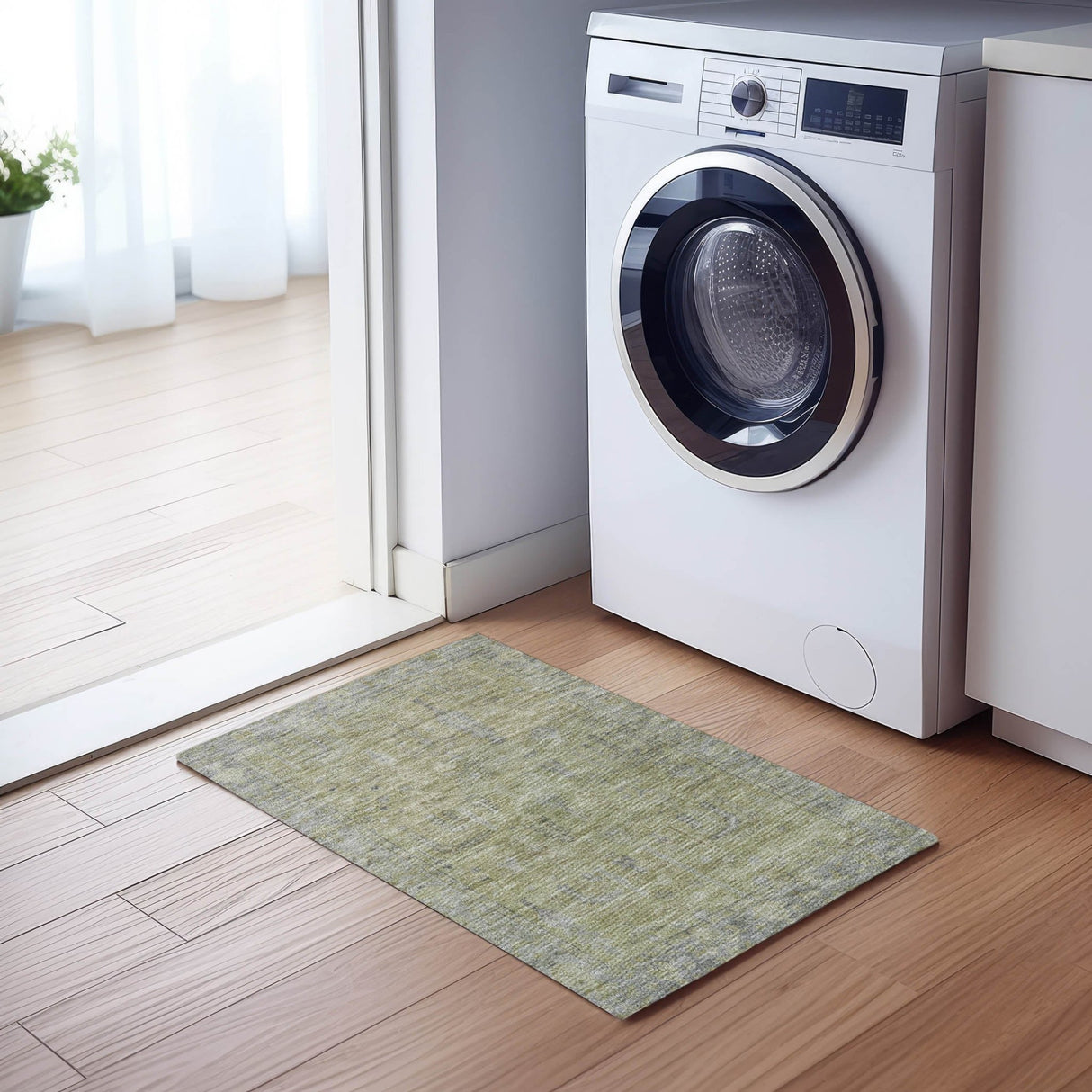 Dalyn Solace SL11 Aloe Rug shown in a room