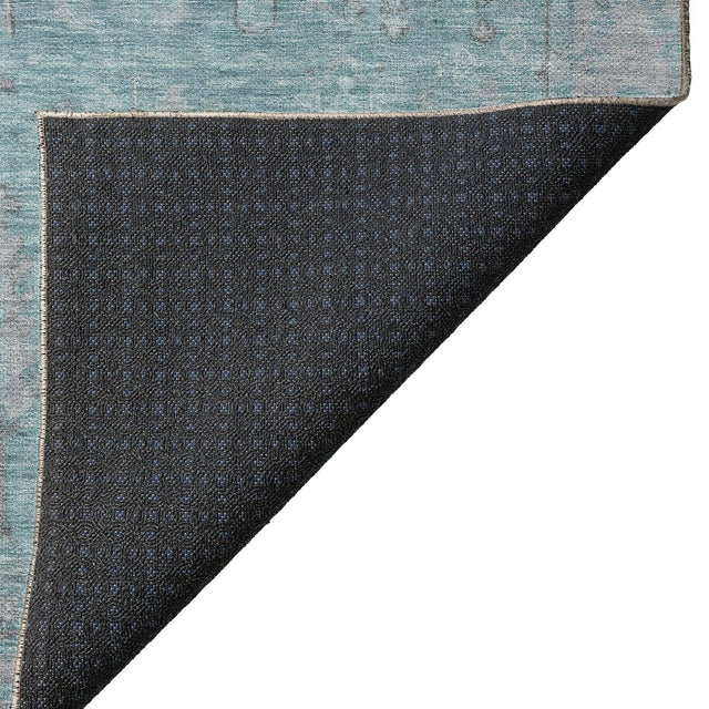Dalyn Solace SL11 Aqua Rug backing detail