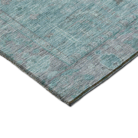 Dalyn Solace SL11 Aqua Rug corner detail