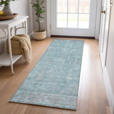Dalyn Solace SL11 Aqua Rug shown in a room