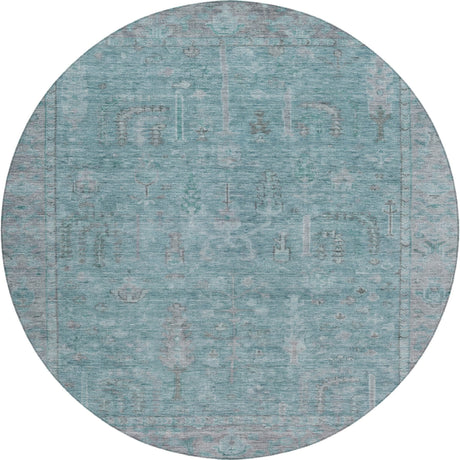 Dalyn Solace SL11 Aqua Rug round rug