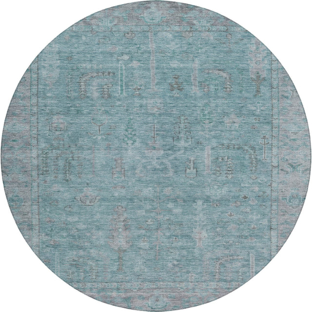 Dalyn Solace SL11 Aqua Rug round rug