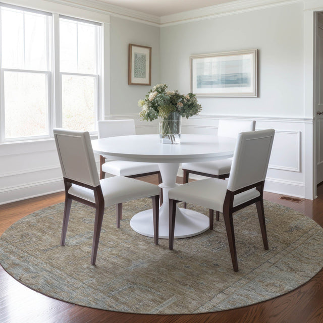 Dalyn Solace SL11 Tan Rug shown in a room