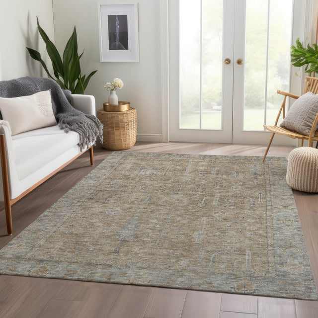 Dalyn Solace SL11 Tan Rug shown in a room