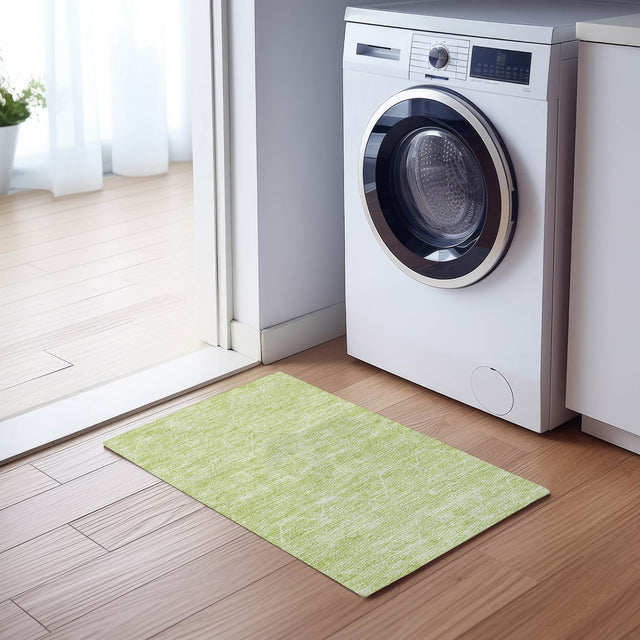 Dalyn Solace SL12 Lime Rug shown in a room