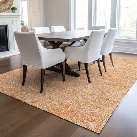 Dalyn Solace SL12 Salmon Rug shown in a room
